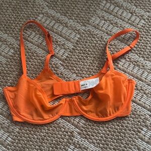 Aerie Vibrant Orange Underwire Bra
